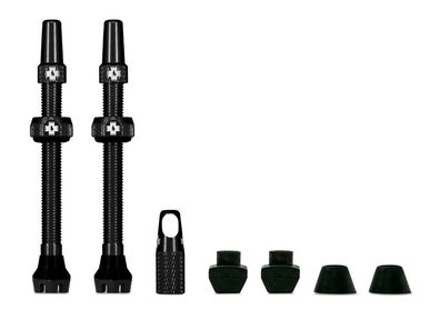 Muc-Off Tubeless Valve Kit V2 Universal 60 mm, Presta-Ventile, 7075 Alu, Tyre-Insert