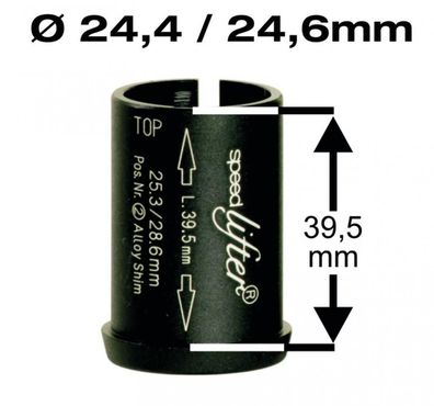 Speedlifter Reduzierhélse 1 1/8" Ahead ß24,4/24,6mm 39,5mm Höhe schwarz