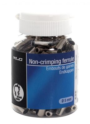 XLC Endkappen f. Bremsaussenhélle BR-X10 silber, innen ß5,0mm 200 St. in Flasche