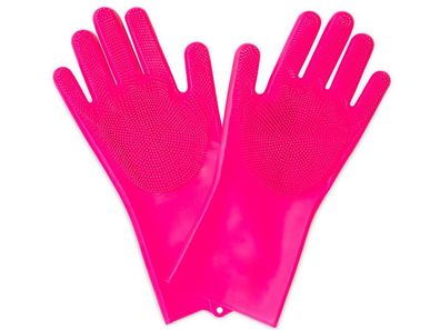 Muc Off Deep Scrubber Gloves pink L
