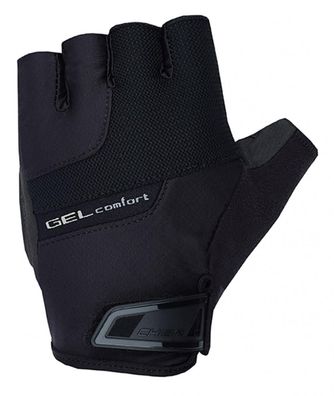 CHIBA Gel Comfort - Radhandschuhe kurzfingrig, schwarz, Größe S, Gelpolsterung