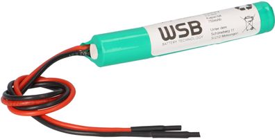 Notleuchten-Akku 3,6V 750mAh NiMH 2/3 AA – 30 cm Kabel – passend für NIMH3606S