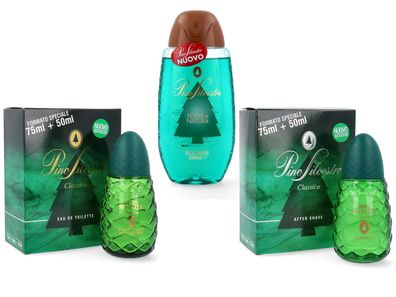 Pino Silvestre Classico Set Eau de Toilette 125 ml + After Shave 125 ml + Duschgel