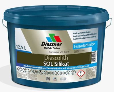 Diescolith SOL Silikat Fassadenfarbe 1 L