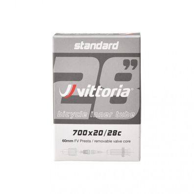 Vittoria Schlauch Standard 700x20/28c SV 60mm - zuverlässiger Rennradschlauch