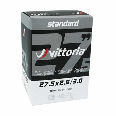 Vittoria Schlauch Standard 27.5x2.50/3.0 AV Schrader 27 - robuster MTB-Fahrradschlauc