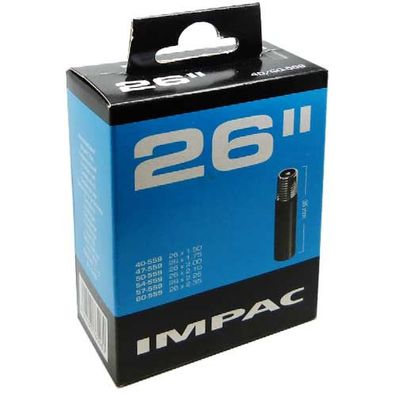IMPAC Fahrradschlauch 26" x 1.50-2.35 (40/60-559) mit 40mm Schrader/Autoventil Â? Hoc