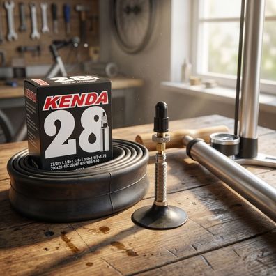 Kenda Fahrradschlauch 28" (28/47-622/630/635) mit 32 mm Sclaverandventil, geeignet fé