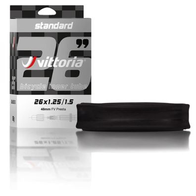 Vittoria Schlauch Standard 26x1.95/2.50 SV Presta 95 - zuverlässiger MTB-Fahrradschla