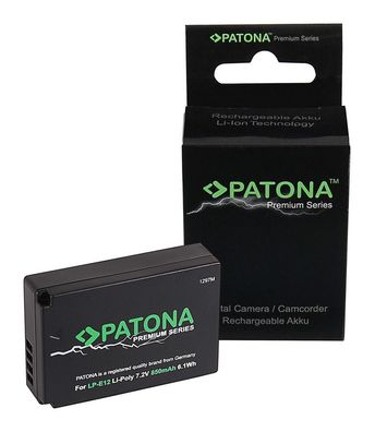 PATONA Premium Akku für Canon EOS M50 EOS-M50 LP-E12 – 850mAh