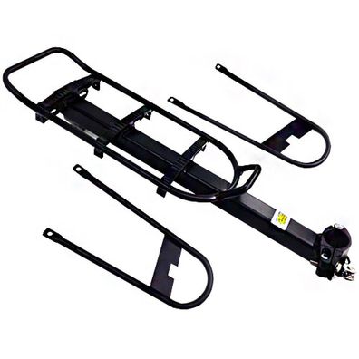 Point Gepäckträger fér Sattelstétze bis 10 kg schwarz Aluminium Taschenbégel 24-28Zol