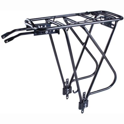 Messingschlager Gepäckträger Traveller A II schwarz Aluminium 24-29"