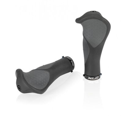 XLC Fahrradgriffe GR-S22 Ergonomic 135 mm schwarz/grau - ergonomisch, stoßdämpfend, r
