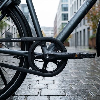 Hebie Kettenschutz Vorderteil Chainglider 44 Zähne schwarz Langversion