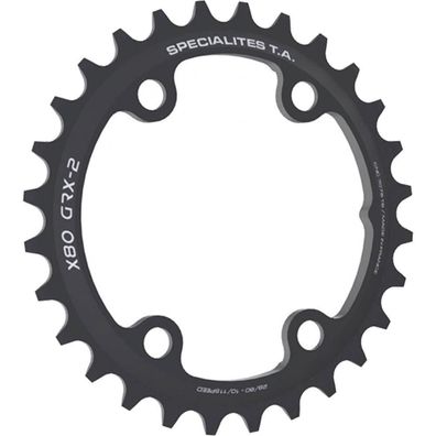 Specialites TA X80 GRX-2 Kettenblatt, 32 Zähne, 80 mm Lochkreis, 4-Arm, 10/11-fach, s