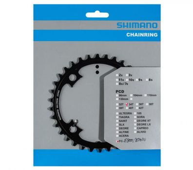 Shimano Kettenblatt SM-CRE80 / SM-CRE80-B 34Z - effizienter Antrieb fér E-Bike System