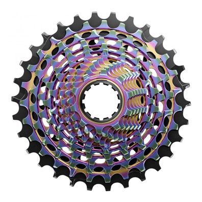 SRAM Kassette XG-1290 E1 10-28T Rainbow - leichte RED-Rennradkassette mit engen Gangs