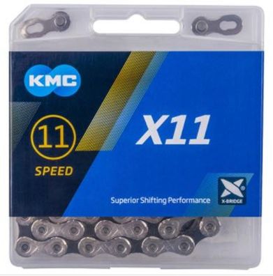 Kette KMC X11 11-fach 114 Glieder silber/grau Karton