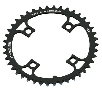 Kettenblatt E-Bike Stronglight BoschGen1 40 Zähne schwarz, ochkreis 104mm