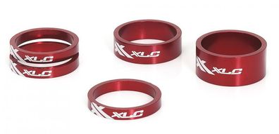 XLC A-Head Spacer-Set AS-A02 3 x 5, 1 x 10, 1 x 15mm, 1 1/8" rot