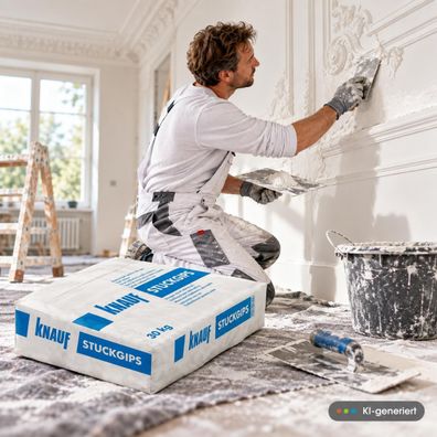 KNAUF Stuckgips 1,2mm Baugips 30kg - Variation: 1 Sack 30 kg