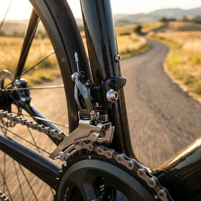 Shimano Umwerfer TIAGRA FD-4703 Anlöt 3-fach - Präziser Rennrad Frontumwerfer fér Tri