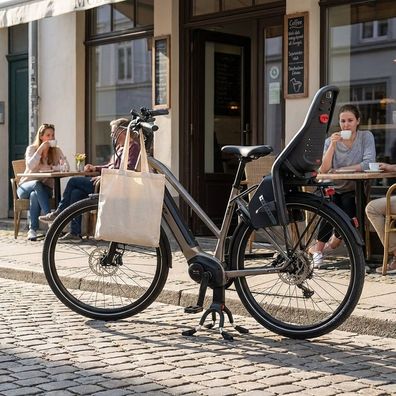 Hebie lite REX Zweibeinständer Fahrrad 24 bis 29 Zoll schwarz kurz 27.5cm breiter Fuß