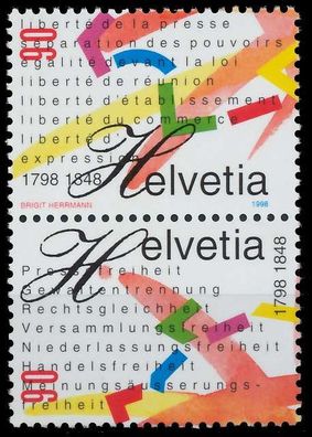 Schweiz Zusammendruck Nr SZd 28 postfrisch SENKR PAAR X683D62