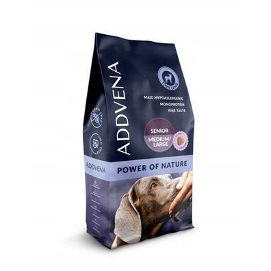 Trockenfutter für Hunde Addvena POWER OF NATURE Senior Medium/Large Lamm 10 kg