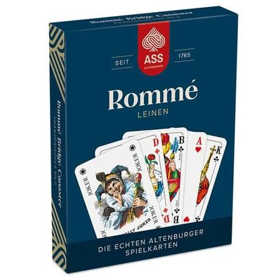 Rommé mit Leinenprägung - französisches Bild