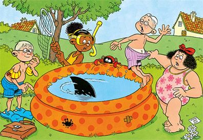 Jan van Haasteren | Junior: Streiche im Pool