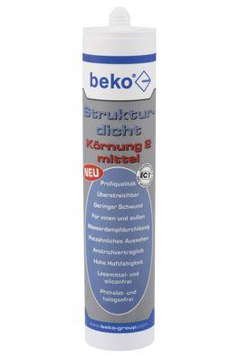 Strukturdicht - Dichtstoff mit Marmorgranulat - Farbe / Körnung: weiß