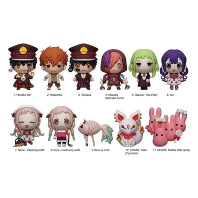 Toilet-Bound Hanako-kun PVC-Taschenanhänger Series 2 Display (24)