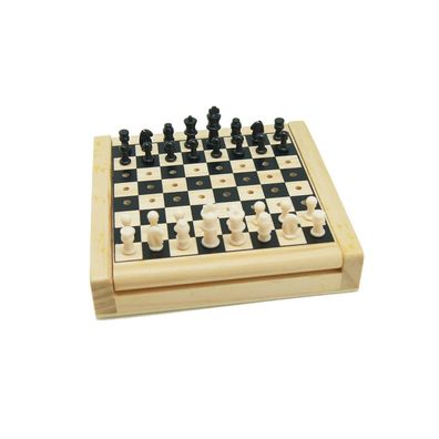 Steckschach - Holz - 12x12 cm