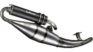 Leovince Schalldämpfer "Handmade TT Black Edition" 4075B, Komplet