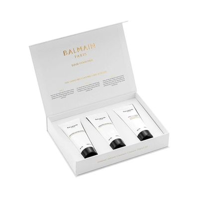 Balmain Limited Edition Couleurs Couture Travel Set (Shampoo, onditioner, rememaske)