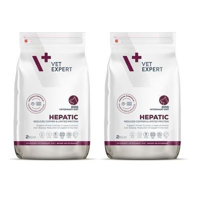 VetExpert Veterinary Diet Leber-Trockenfutter für Hunde 2 x 2 kg
