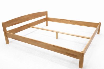 Doppelbett Holzbett Buche massiv geölt 140x200 #4530