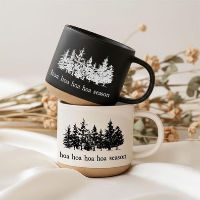 Hoa Hoa Season Tasse Twilight Tannenwald Weihnachtsgeschenk für Buchliebhaber Herbst