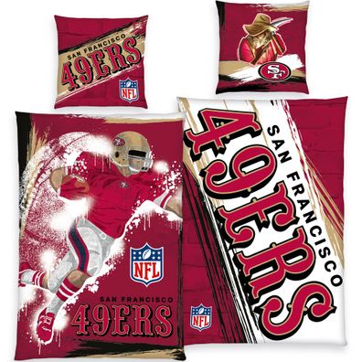 NFL Bettwäsche San Francisco 49ers Player Linon / Renforcé