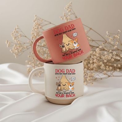 Dog Dad Tasse Personalisiert mit Hundenamen Hundepapa Geschenk zum Vatertag vom Hund