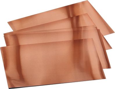 Prägefolien Einzelfarben, 3 Blatt, 18,5 x 29 cm - Farbe: kupfer