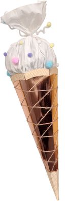 Schultütenrohling Einzelfarben irisierend, h: 68 cm - Farbe: rosegold