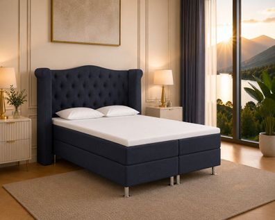 Best For Home Boxspringbett Saturn mit Bonellfederkern & 7-Zonen T-30 Topper