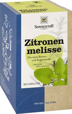 6x Sonnentor Zitronenmelisse, Doppelkammerbeutel 21,6g