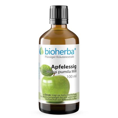 Bioherba Apfelessig Malus pumila Mill. Tropfen Tinktur