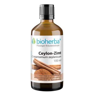 Bioherba Ceylon-Zimt Cinnamomum zeylanicum Tropfen Tinktur