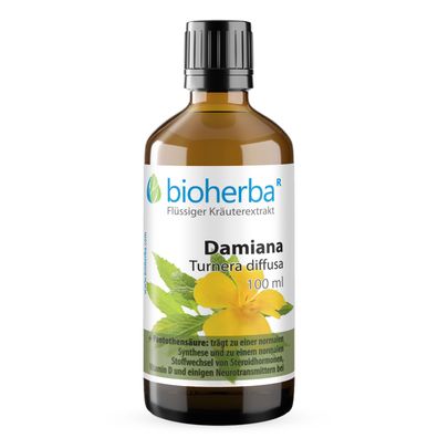 Bioherba Damiana Turnera diffusa Tropfen Tinktur