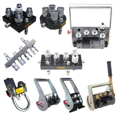 Faster Hydraulik Multikupplung 4-Wege BG6 BG8 Ober-/Unterteil 15L R1/2 E-Anschl
