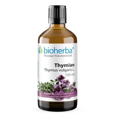 Bioherba Thymian Thymus vulgaris L. Tropfen Tinktur